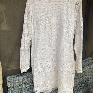 Ralph Lauren White Long Sleeve Dress